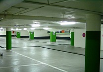 Vista general parking acabado pavimentos epoxi reparaciones refuerzos estructurales